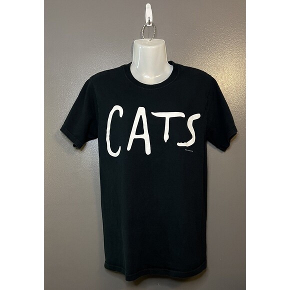 Vintage Cats Shirt Mens Small Musical Broadway Theater Graphic Tee Y2k - Picture 1 of 6